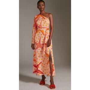 NWT Farm‎ Rio x Anthropologie One-Shoulder Starfish Maxi Dress